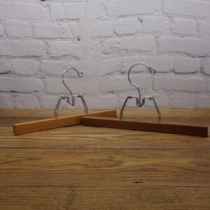Wooden Pants Hangers Home Decor Art Hanger Set Of 2